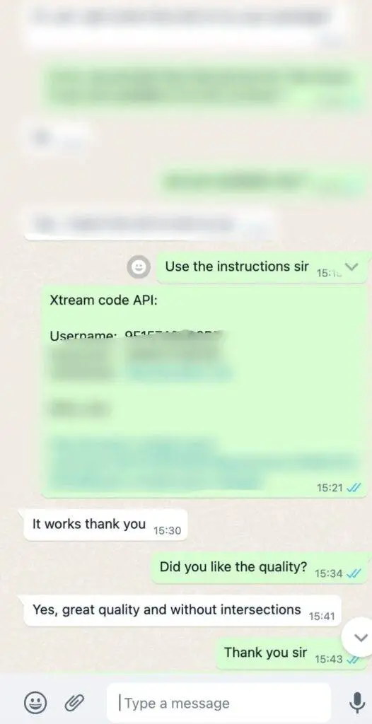 CatchON TV customer WhatsApp review
